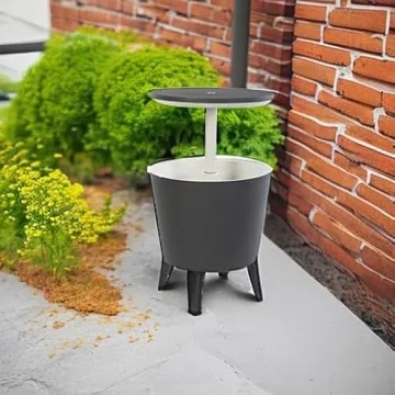 Keter Modern Cool Bar Patio Table with Hidden Cooler