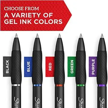 SHARPIE S-Gel Pens - 4 Count Blue Ink, Medium Point