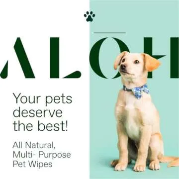 ALŌH Multi-Purpose Hypoallergenic Pet Wipes 50ct
