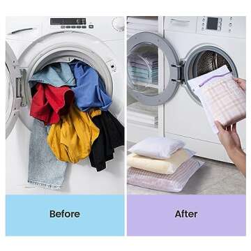 Set of 8 Mesh Laundry Bags Travel Storage Bag, Clothing Washing Bags for Laundry, Blouse, Bra, Hosiery, Stocking, Underwear, Lingerie Seamei