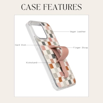Walli Cases for iPhone 17 Pro Case - Aesthetic Wallet Phone Case with Card Holder, Kickstand & Finge...