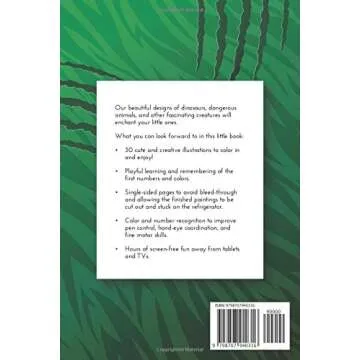 Color by Number - Dinosaurs, Dangerous Animals & Co.: An Exciting Coloring Book for Kids Ages 4-8
