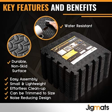 Protective Foam Floor Mats for Home Gym Equipment