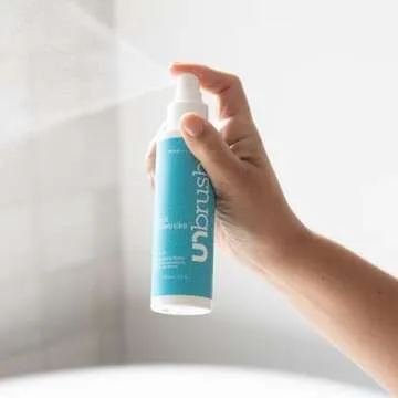 FHI Heat UNbrush Detangling Brush and UNwinder Detangling Spray Combo Pack - Tangle-Free Hair, Pain-Free Brushing, Anti-Static Bristles, Lightweight Hair Brush, Ruby Peach