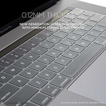 UPPERCASE GhostCover Ultra Thin Keyboard Protector for MacBook