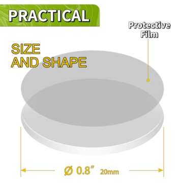 Piteno® 350Pcs Double Sided Adhesive Dots, 0.8" Clear Removable Sticky Adhesive Mounting Putty, Wat...