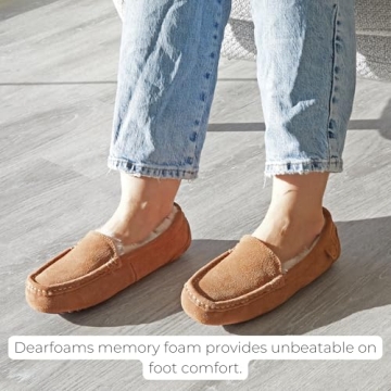 Dearfoams Women's Shearling Slippers for Year-Round Comfort