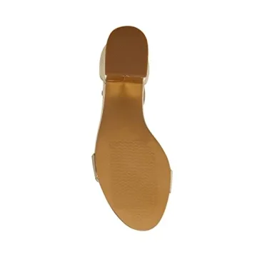 Steve Madden Irenee Heeled Sandal Women Gold Metallic 7