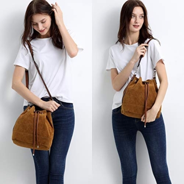 Stylish AFKOMST Bucket Bag with Detachable Straps