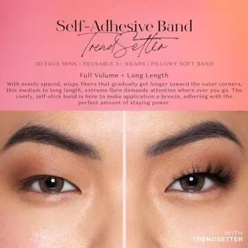 Lilly Lashes 3D Self Adhesive Eyelashes for Effortless Glam