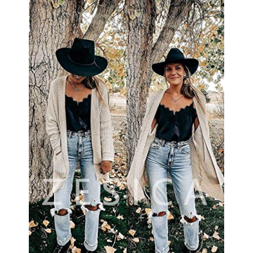ZESICA Women's Chunky Knit Cardigan for Fall Style