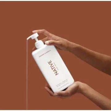 Native Body Wash for Women, Men | Sulfate Free, Paraben Dye with Naturally Derived Clean Ingredients, 36 oz bottle pump- 2 Pack (Coconut & Vanilla) 72.0 Fl Oz