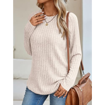 AUTOMET Womens Long Sleeve Tunic Top for Fall Style