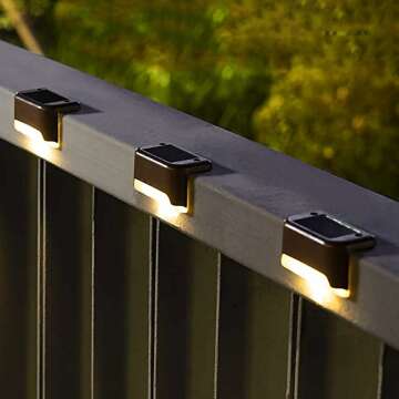 SOLPEX Solar Deck Lights 16 Pack for Outdoor Spaces