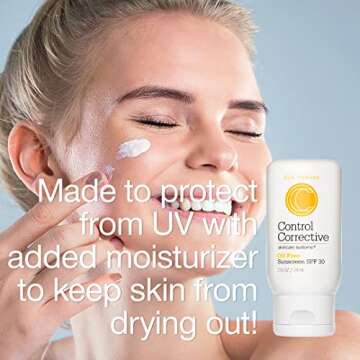 CONTROL CORRECTIVE Oil-Free Sunscreen Spf 30, 2.5 Oz - Non-Comedogenic, Lightweight Spf, All Skin Types, Award Winning Sunscreen, Fragrance Free, Lightweight, Won’t Clog Pores, Effective