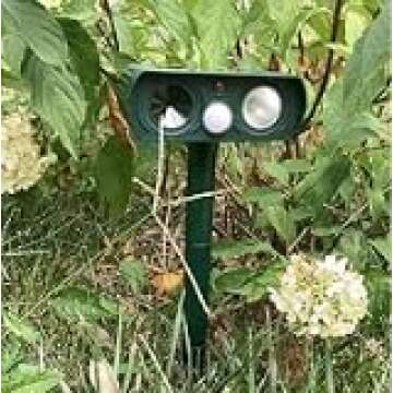 Solar Ultrasonic Animal Repellent - Humane & Effective Pest Control