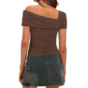 Darong Women Off Shoulder Top Stylish Summer Shirt