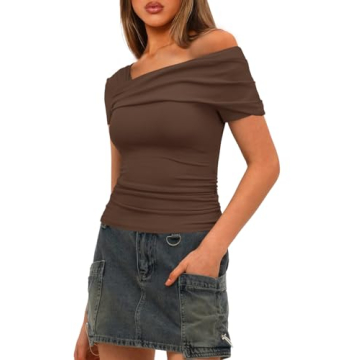 Darong Women Off Shoulder Top Stylish Summer Shirt