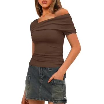 Darong Women Off Shoulder Top Stylish Summer Shirt