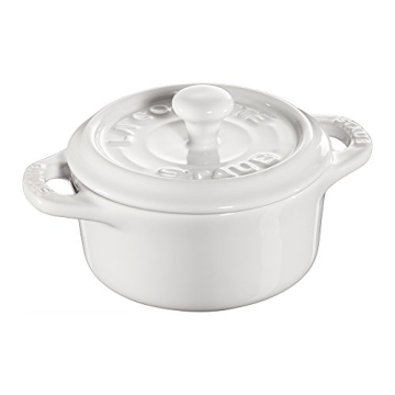 Experience Culinary Excellence with STAUB Mini Cocotte Set - 3-Piece White Dutch Oven