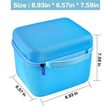 Case Comaptible with Toniebox Audio Player Starter Set and for Tonies Figures Characters. Toy Story Storage Organizer Carrying Holder for Headphones, Charging Station and Accessories (Box Only) -Blue