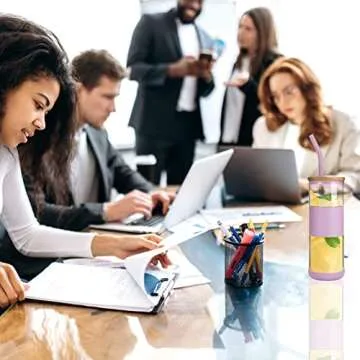 Tronco Eco-Friendly Glass Tumbler with Bamboo Lid & Straw - 18OZ