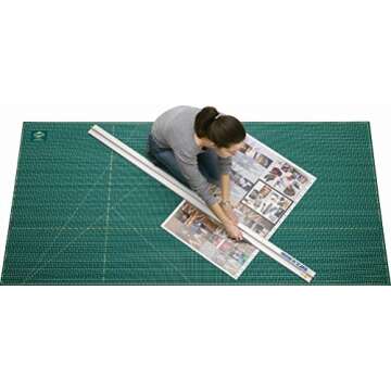 ALVIN Professional Cutting Mat Green/Black 40x60"