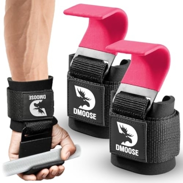 DMoose Weight Lifting Hooks for Ultimate Grip Support