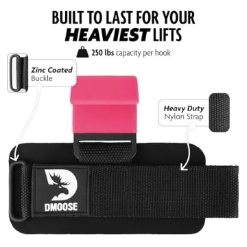 DMoose Weight Lifting Hooks for Ultimate Grip Support