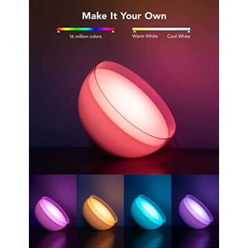 Govee Smart Table Lamp with 16 Million Colors and Battery