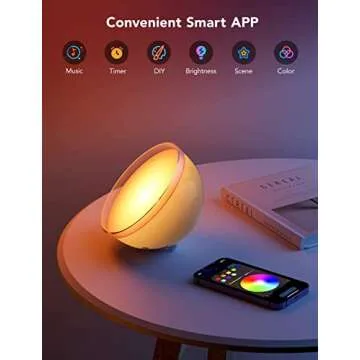 Govee Smart Table Lamp with 16 Million Colors and Battery