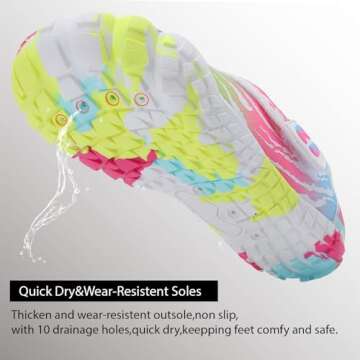 Centipede Demon Kids Water Shoes Girls Boys Quick Dry Barefoot Aqua Shoes Water Sneakers for Beach Swim Pool Boats Outdoor Water Sports Little/Big Kid 1 Big Kid