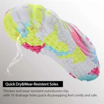 Centipede Demon Kids Water Shoes Girls Boys Quick Dry Barefoot Aqua Shoes Water Sneakers for Beach Swim Pool Boats Outdoor Water Sports Little/Big Kid 1 Big Kid