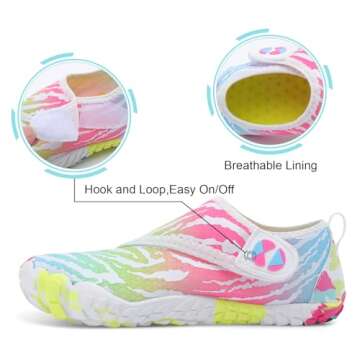 Centipede Demon Kids Water Shoes Girls Boys Quick Dry Barefoot Aqua Shoes Water Sneakers for Beach Swim Pool Boats Outdoor Water Sports Little/Big Kid 1 Big Kid