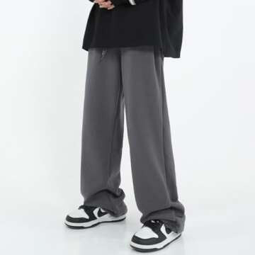 Stylish Womens Wide Leg Sweatpants Comfy Casual Joggers