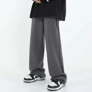 Stylish Womens Wide Leg Sweatpants Comfy Casual Joggers