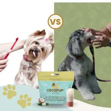 Natural Dog Dental Wipes for Healthy Teeth and Breath