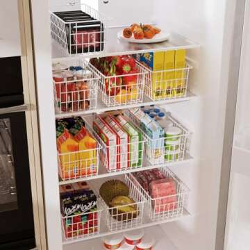 Freezer Organizer Bins for Efficient Food Storage