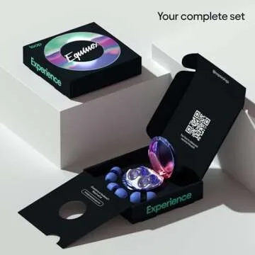 Loop Experience Equinox Earplugs – High-Fidelity Reusable Earplugs | Colourful Hearing Protection | for Music & Events, Focus & Noise Sensitivity | Customizable Fit | 18 dB (SNR) Noise Reduction