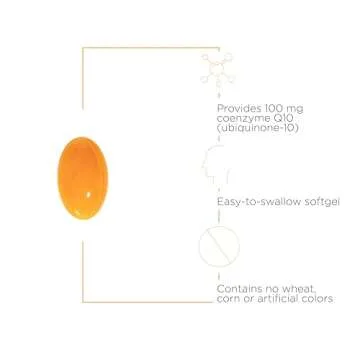 Integrative Therapeutics - CoQ10 (100mg) Coenzyme Q10 (Ubiquinone) Supplement - Supports Cardiovascular & Brain Health* - 60 Softgels