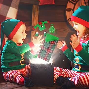 11 Pcs Sleeping Bag Christmas Accessory for Elf Doll Include Christmas Doll Sleeping Bag Apron Chef ...