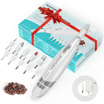 Professional Beautural Electric Nail Drill Kit - Complete Nail Care Set
