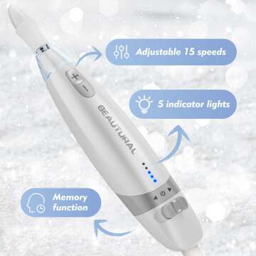 Beautural Electric Nail Drill Kit with 10 Attachments