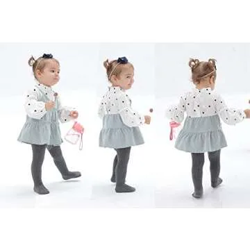 EPEIUS Baby Tights - Cozy Cable Knit Leggings for Girls