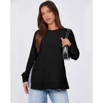 SimpleFun Casual Sweatshirts for Women Tunic Fall Pullover