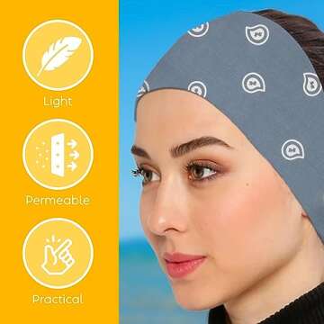 Womens Neck Scarf 23"x23" Small Square Ethnic Cotton | Headband Scarf Bandana Wrap Vintage Head Scar...