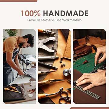 Leezmark 4 Pcs Leather Bookmark, Classic Stitched Bookmark, Bookmarks with Leather Rope, Page Markers Reading Gifts for Book Lovers, Readers, Leather Book Marks for Men Women