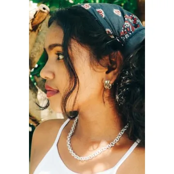 ABILITH Two Tone Hoop Earrings for Women Gold and Silver 18k Double Hoop Earrings 925 Sterling Silver Studs for Festival