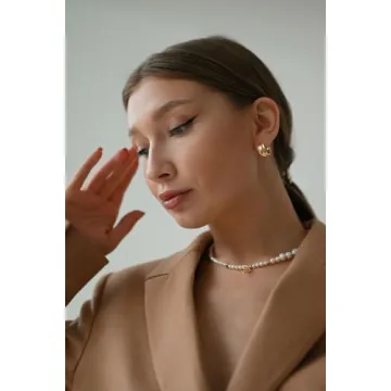 ABILITH Two Tone Hoop Earrings for Women Gold and Silver 18k Double Hoop Earrings 925 Sterling Silver Studs for Festival