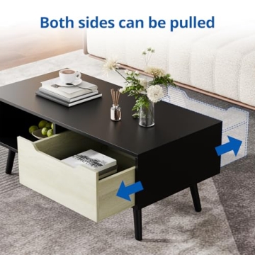 Cozy Castle Modern Coffee Table with Stylish Storage